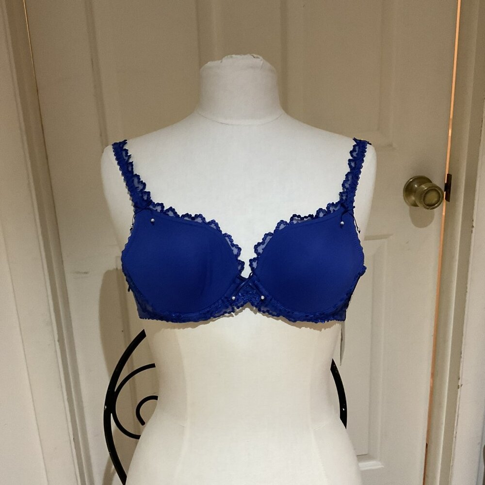 Marie Jo Jane Heart Shape Padded Bra - Blue Topaz